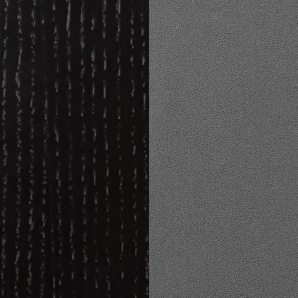 Juego de comedor cuadrado de 4 piezas Moxee en color espresso y gris