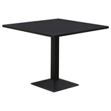 Juego de comedor cuadrado Moxee de 6 piezas en color espresso y gris