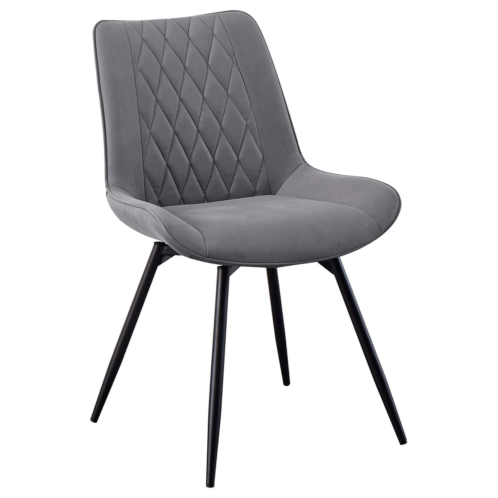 Juego de comedor cuadrado Moxee de 6 piezas en color espresso y gris