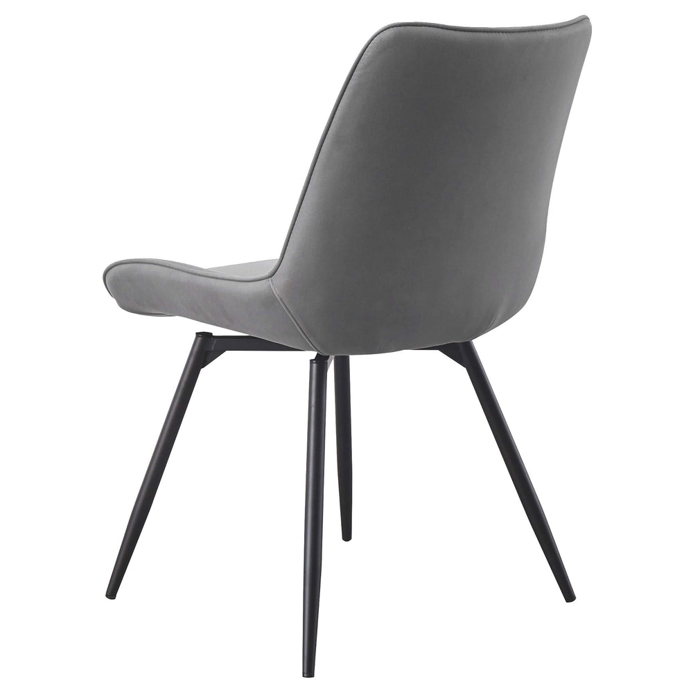 Juego de comedor cuadrado Moxee de 6 piezas en color espresso y gris