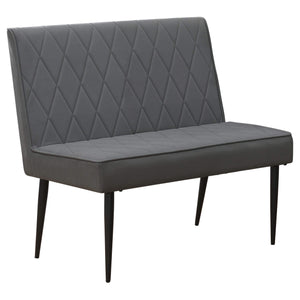 Juego de comedor cuadrado Moxee de 6 piezas en color espresso y gris