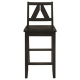 Bairn 5-piece Rectangular Counter Height Dining Set Barn Grey and Black Sand