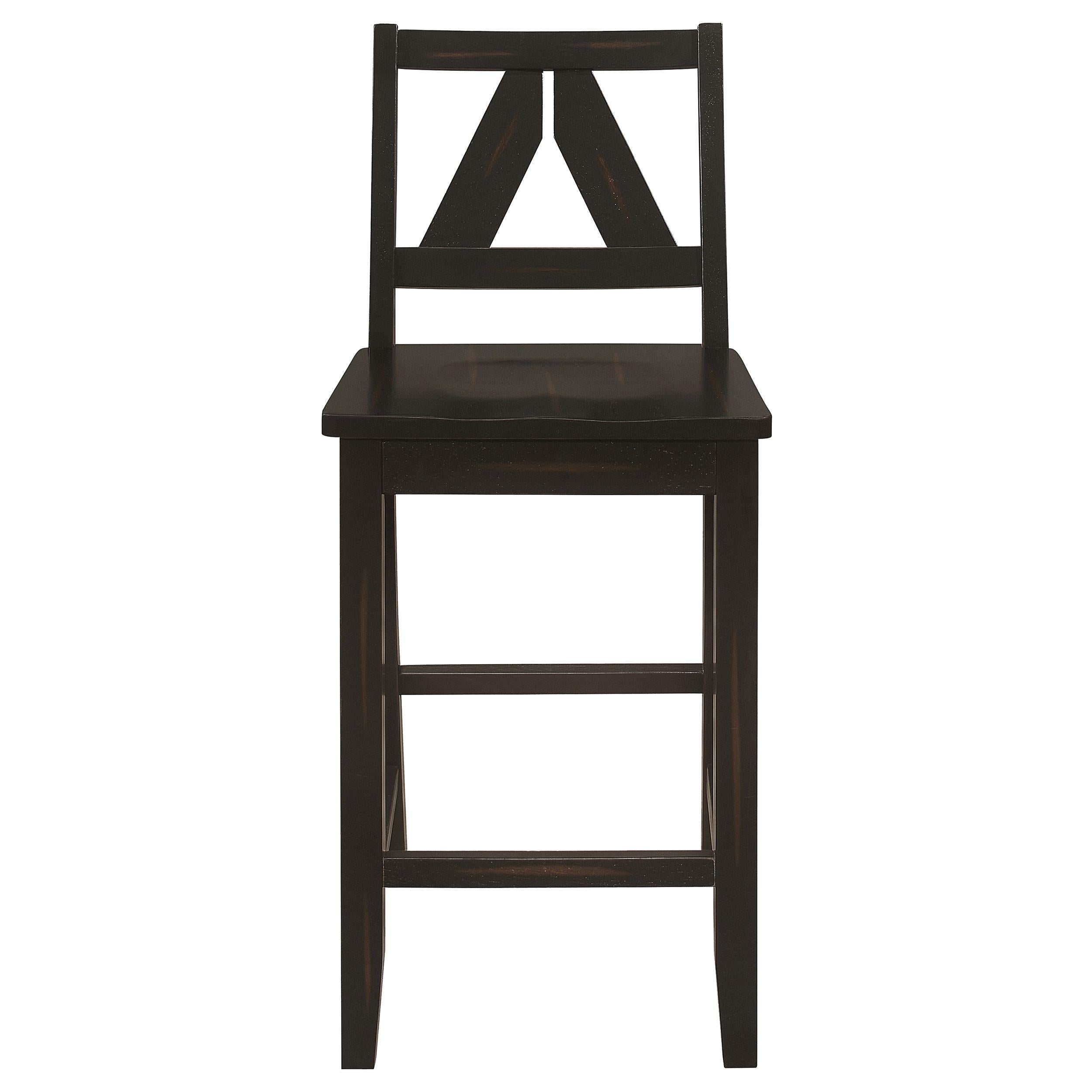 Bairn 7-piece Rectangular Counter Height Dining Set Barn Grey and Black Sand
