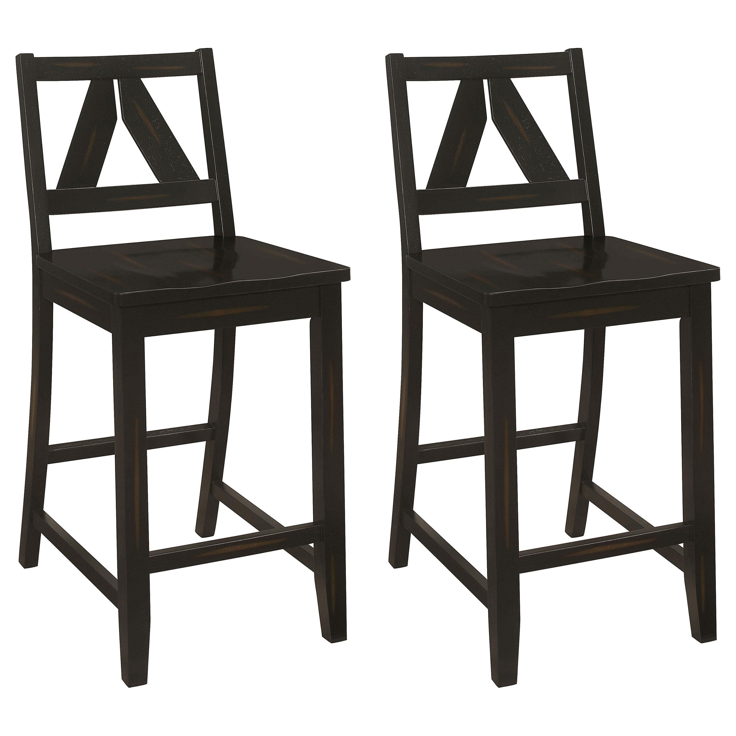 Bairn Wood Counter Chair Black Sand Through (Set of 2)