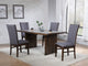 Juego de mesa de comedor rectangular Sherwood de 5 piezas, color marrón