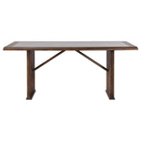 Juego de mesa de comedor rectangular Sherwood de 5 piezas, color marrón