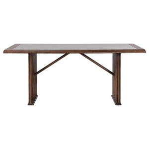 Juego de mesa de comedor rectangular Sherwood de 5 piezas, color marrón