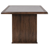 Juego de mesa de comedor rectangular Sherwood de 5 piezas, color marrón