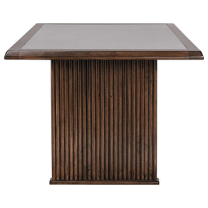 Juego de mesa de comedor rectangular Sherwood de 5 piezas, color marrón
