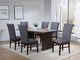 Juego de mesa de comedor rectangular Sherwood de 7 piezas, color marrón