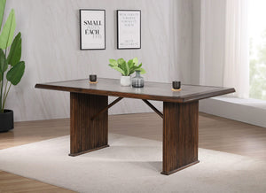 Mesa de comedor rectangular Sherwood de 72 pulgadas, color marrón