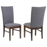 Silla de comedor tapizada Sherwood gris (juego de 2)