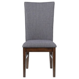 Silla de comedor tapizada Sherwood gris (juego de 2)