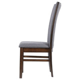Silla de comedor tapizada Sherwood gris (juego de 2)