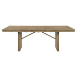 Adina 8-piece Extension Dining Set Distressed Light Brown