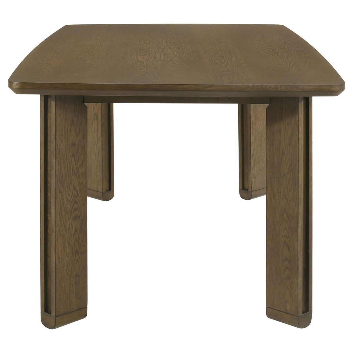 Juego de mesa de comedor rectangular de madera Ottowa de 7 piezas, color marrón