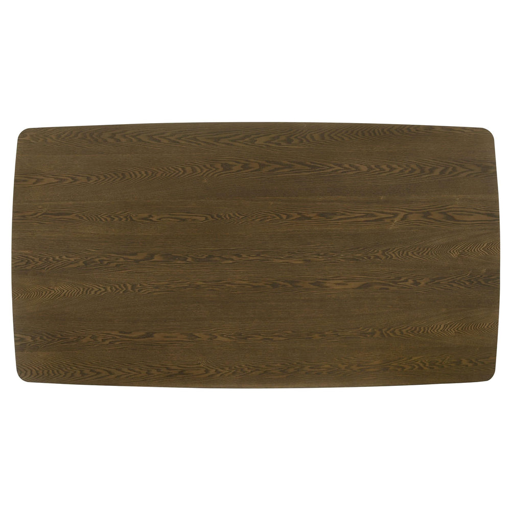 Juego de mesa de comedor rectangular de madera Ottowa de 7 piezas, color marrón