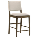 Juego de comedor redondo de 5 piezas Ottowa de altura de mostrador marrón