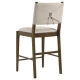 Juego de comedor redondo de 5 piezas Ottowa de altura de mostrador marrón