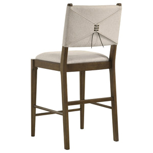 Juego de comedor redondo de 5 piezas Ottowa de altura de mostrador marrón