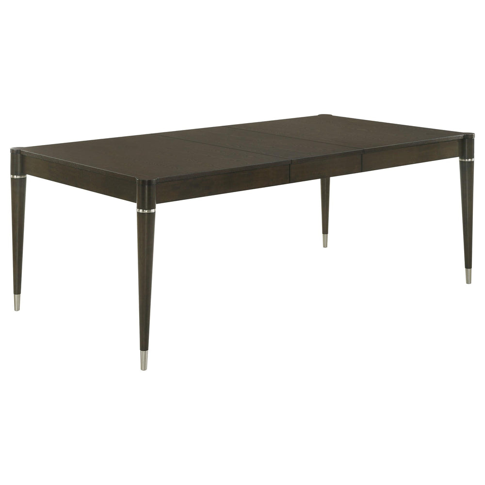 Juego de comedor rectangular Reseda de 7 piezas en marrón ceniza