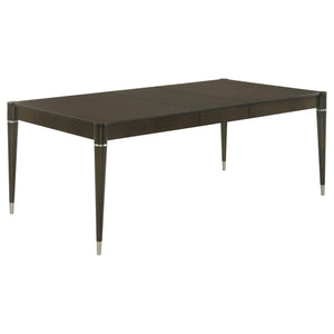 Juego de comedor rectangular Reseda de 7 piezas en marrón ceniza