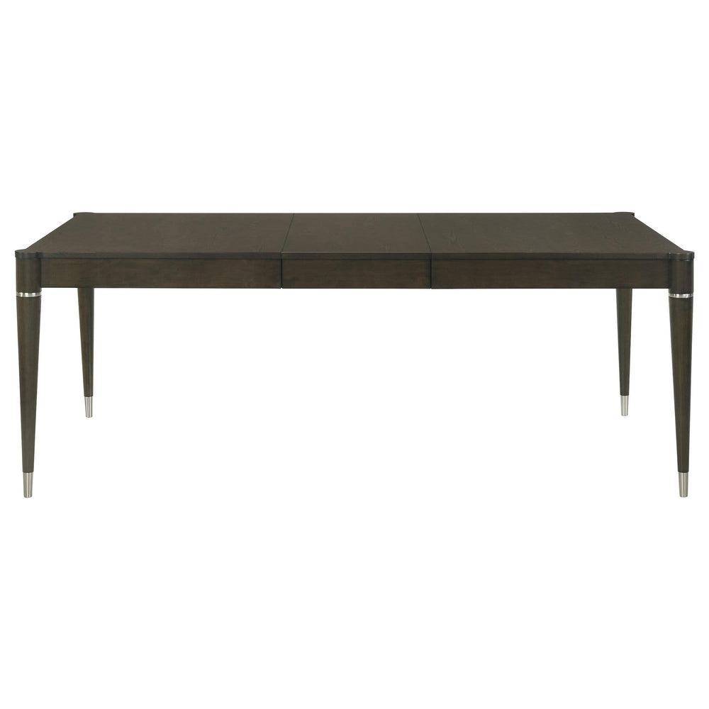 Juego de comedor rectangular Reseda de 7 piezas en marrón ceniza