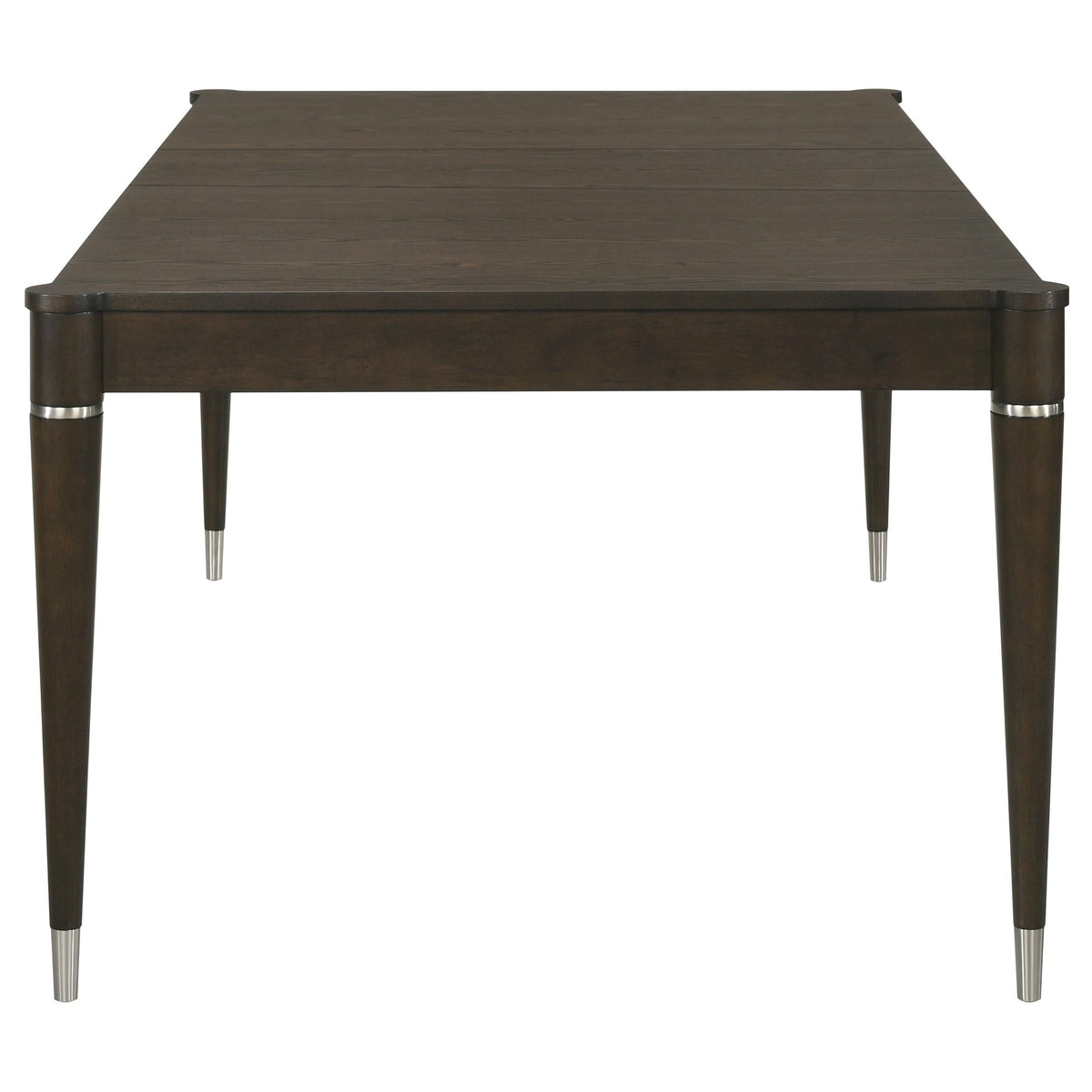 Juego de comedor rectangular Reseda de 7 piezas en marrón ceniza