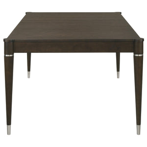 Juego de comedor rectangular Reseda de 7 piezas en marrón ceniza