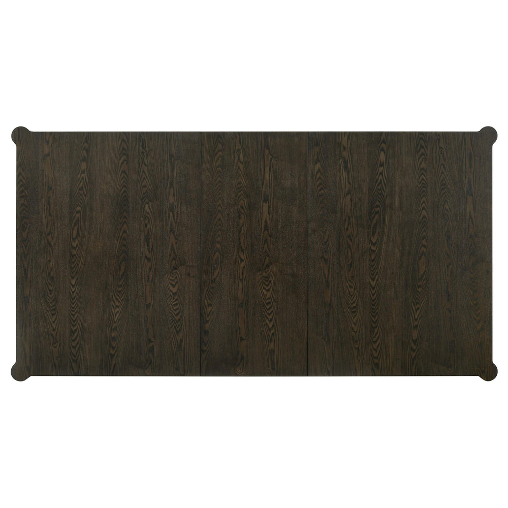 Juego de comedor rectangular Reseda de 7 piezas en marrón ceniza