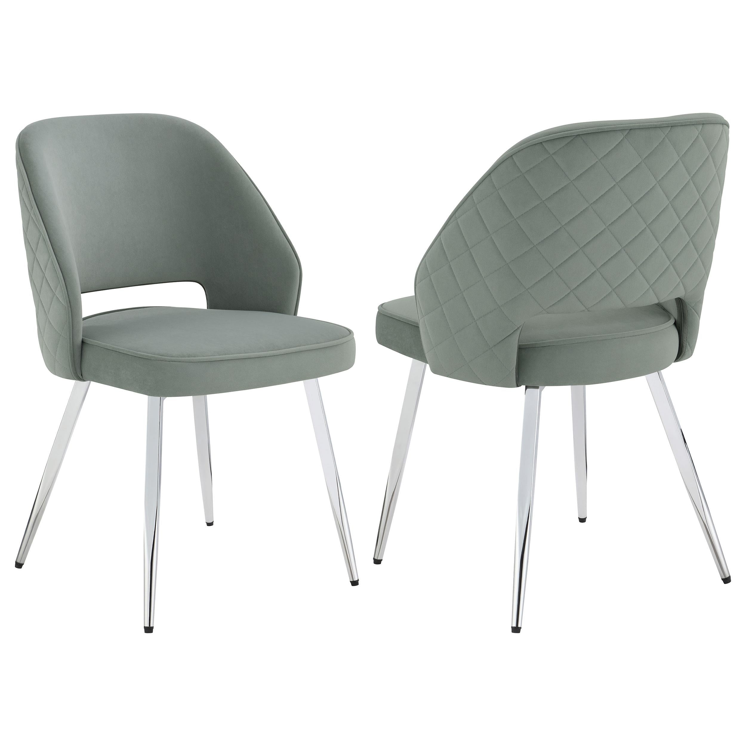 Hastings Upholstered Dining Side Chair Grey (Set of 2)
