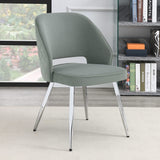 Silla de comedor tapizada Hastings gris (juego de 2)