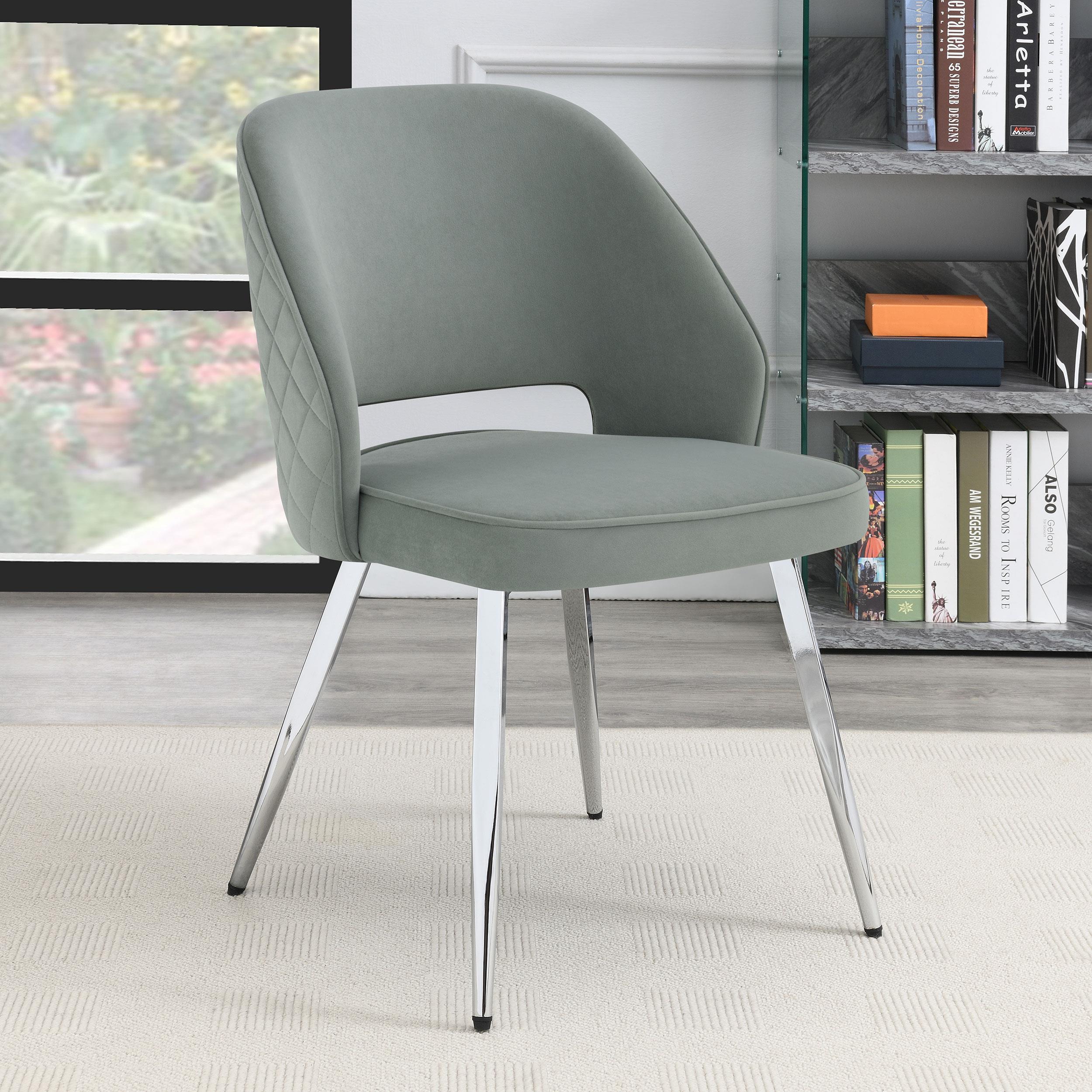 Hastings Upholstered Dining Side Chair Grey (Set of 2)