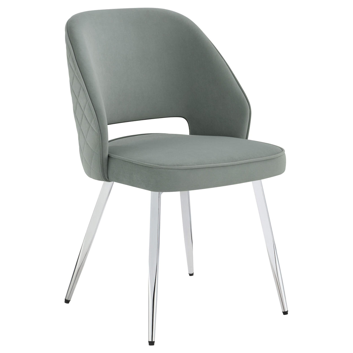 Silla de comedor tapizada Hastings gris (juego de 2)