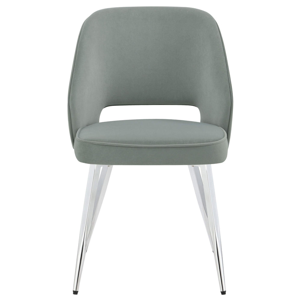 Silla de comedor tapizada Hastings gris (juego de 2)