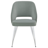 Silla de comedor tapizada Hastings gris (juego de 2)