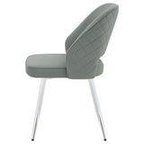 Silla de comedor tapizada Hastings gris (juego de 2)
