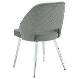 Silla de comedor tapizada Hastings gris (juego de 2)