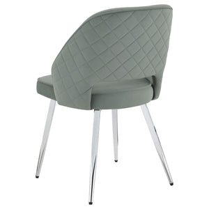 Silla de comedor tapizada Hastings gris (juego de 2)