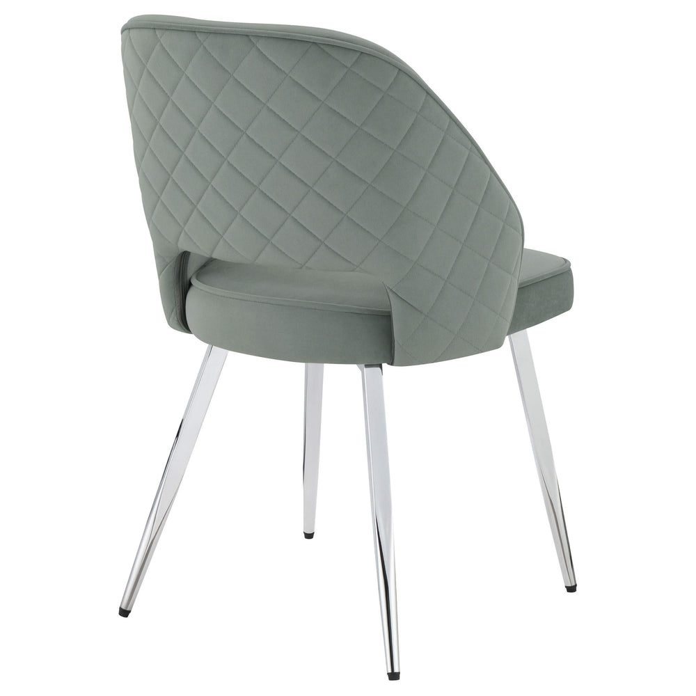 Silla de comedor tapizada Hastings gris (juego de 2)