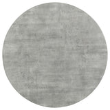 Juego de mesa de comedor redonda Neil de 5 piezas en hormigón y metal gris