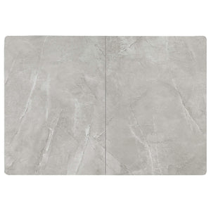 Mesa de comedor extensible rectangular Mina de 65 pulgadas de cerámica gris