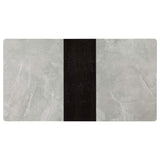 Mesa de comedor extensible rectangular Mina de 65 pulgadas de cerámica gris