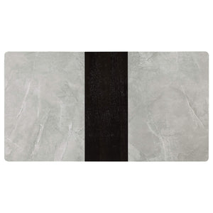 Mesa de comedor extensible rectangular Mina de 65 pulgadas de cerámica gris