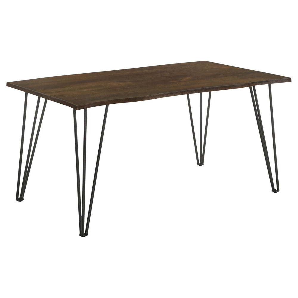 Juego de mesa de comedor rectangular Topeka de 5 piezas en color mango y cacao