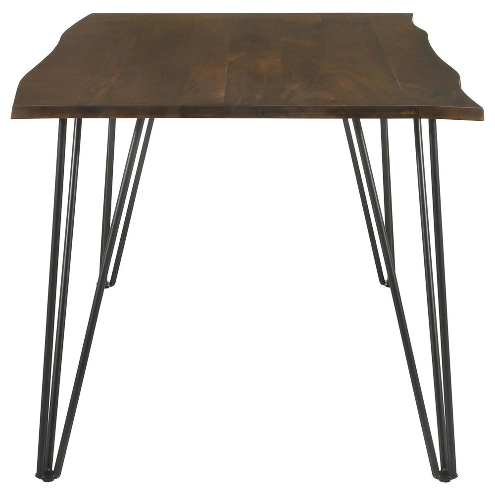 Juego de mesa de comedor rectangular Topeka de 5 piezas en color mango y cacao