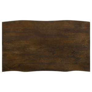 Juego de mesa de comedor rectangular Topeka de 5 piezas en color mango y cacao