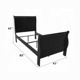 Louis Philippe III Twin Bed