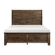 Jerrick Collection Queen Sleigh Platform Bed with Footboard Storage