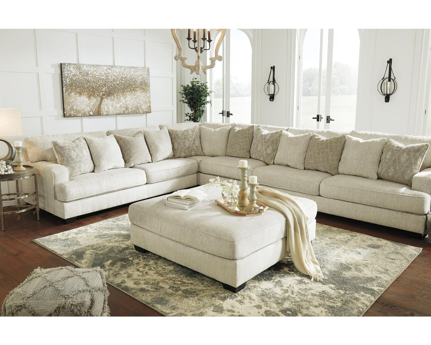 Rawcliffe Oversized Accent Ottoman